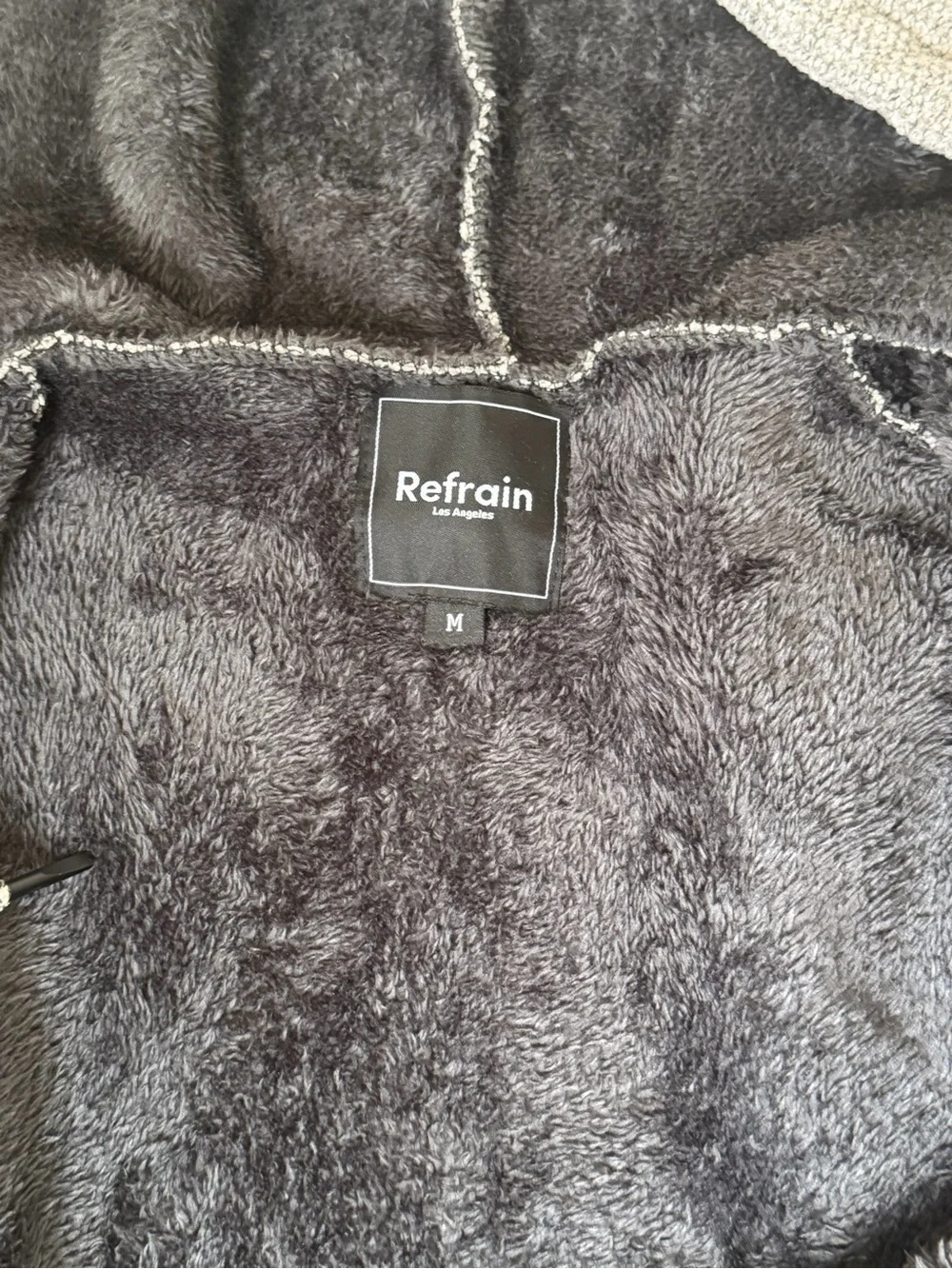 Men's Hooded Zip Sweater in Gray with Stripe Accents